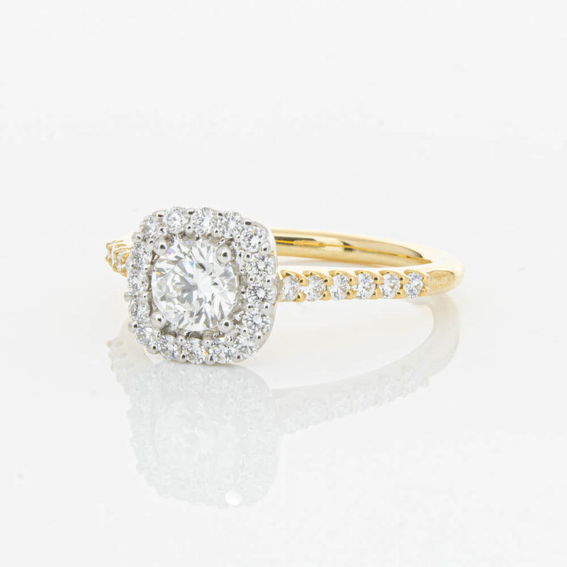 18ct Yellow Gold .50ct Diamond Manhattan Ring-Ring-Walker & Hall