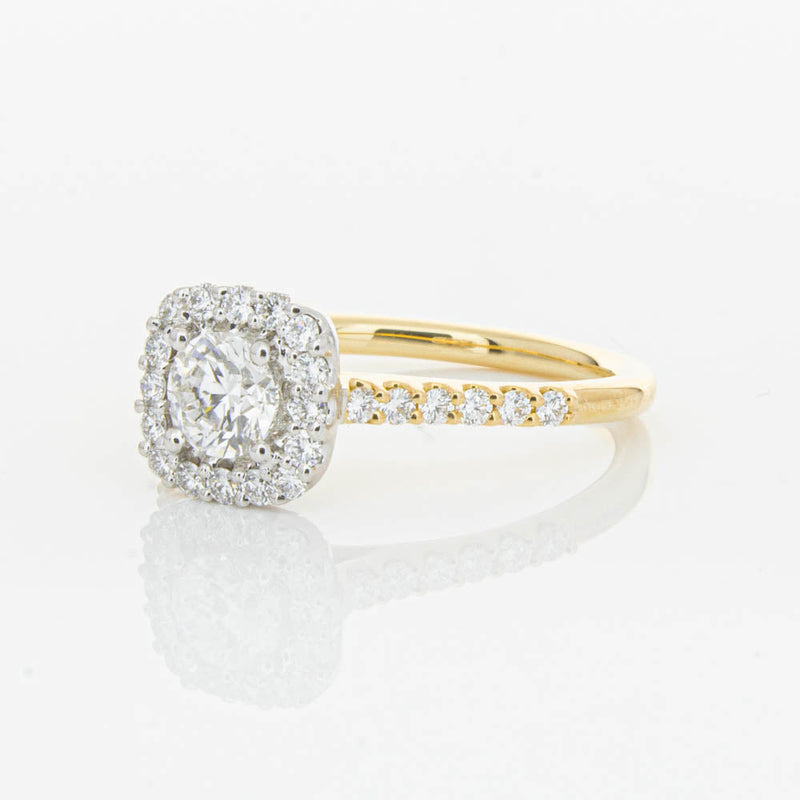 18ct Yellow Gold .50ct Diamond Manhattan Ring-Ring-Walker & Hall