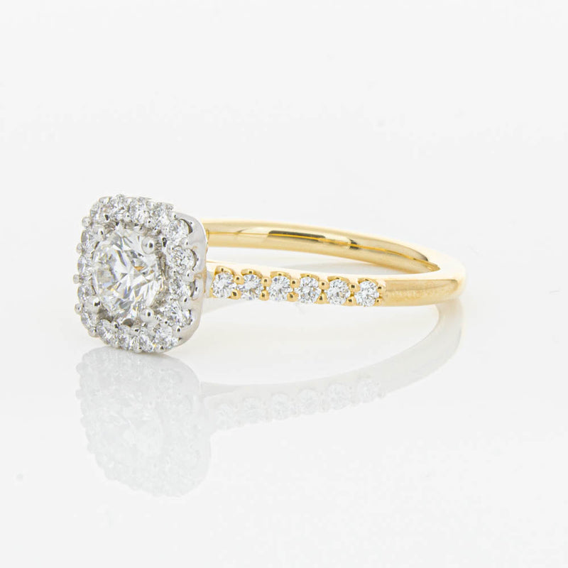 18ct Yellow Gold .50ct Diamond Manhattan Ring-Ring-Walker & Hall