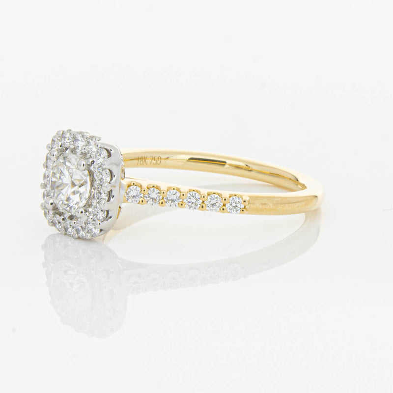 18ct Yellow Gold .50ct Diamond Manhattan Ring-Ring-Walker & Hall