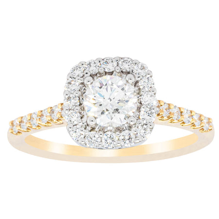 18ct Yellow Gold .50ct Diamond Manhattan Ring-Ring-Walker & Hall