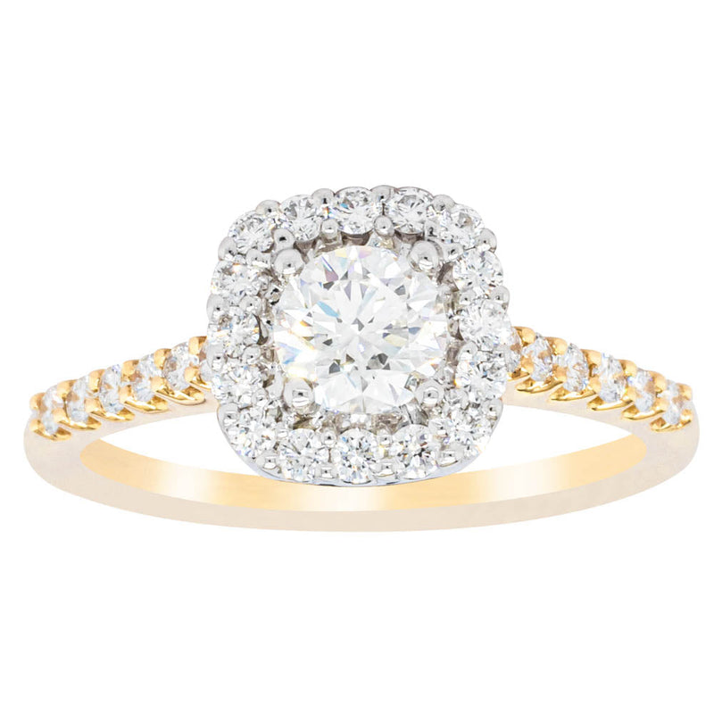18ct Yellow Gold .50ct Diamond Manhattan Ring-Ring-Walker & Hall
