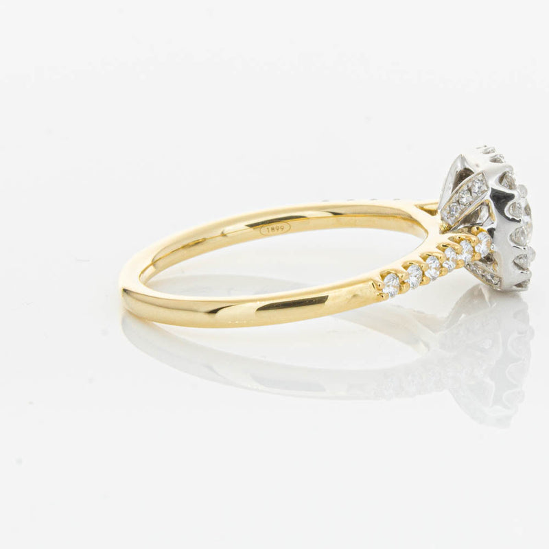 18ct Yellow Gold .50ct Diamond Manhattan Ring-Ring-Walker & Hall