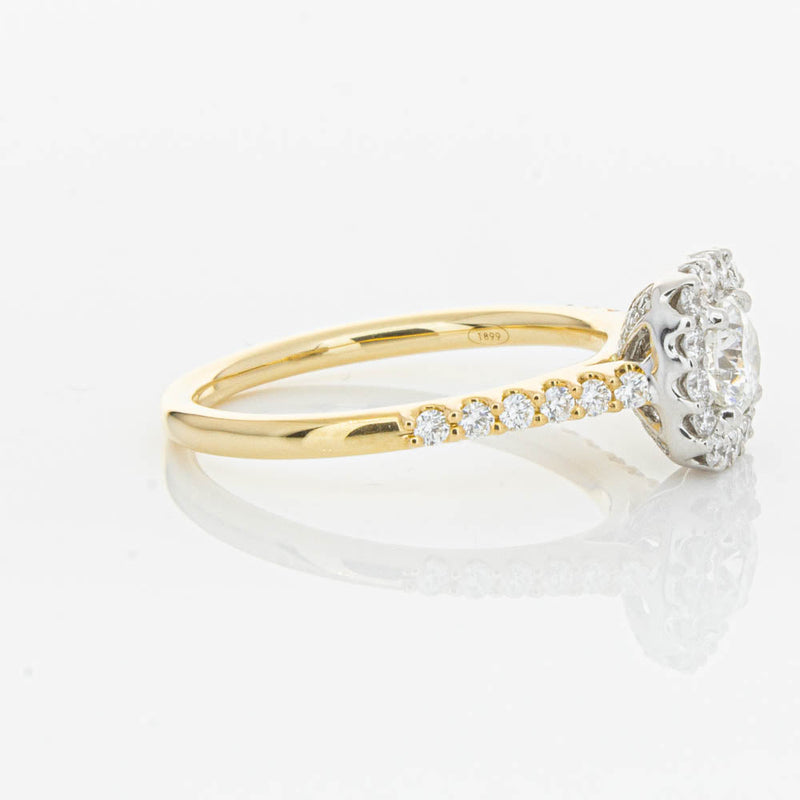 18ct Yellow Gold .50ct Diamond Manhattan Ring-Ring-Walker & Hall