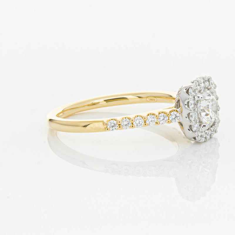 18ct Yellow Gold .50ct Diamond Manhattan Ring-Ring-Walker & Hall