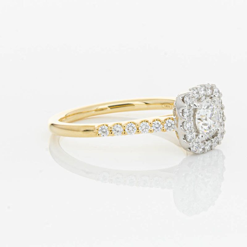 18ct Yellow Gold .50ct Diamond Manhattan Ring-Ring-Walker & Hall