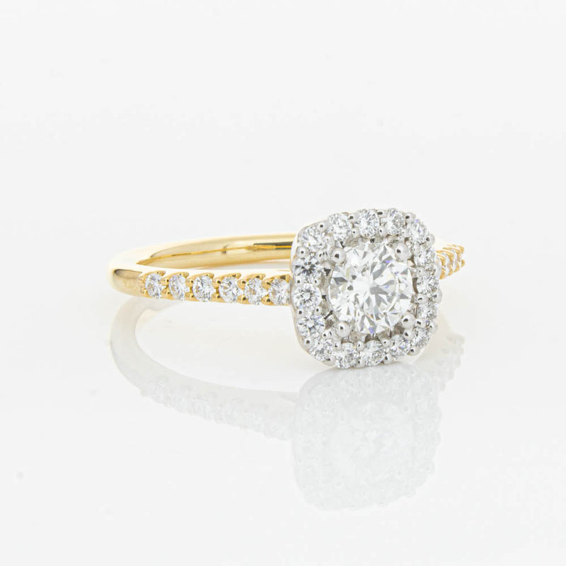 18ct Yellow Gold .50ct Diamond Manhattan Ring-Ring-Walker & Hall