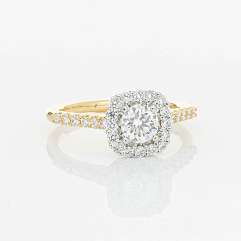 18ct Yellow Gold .50ct Diamond Manhattan Ring-Ring-Walker & Hall
