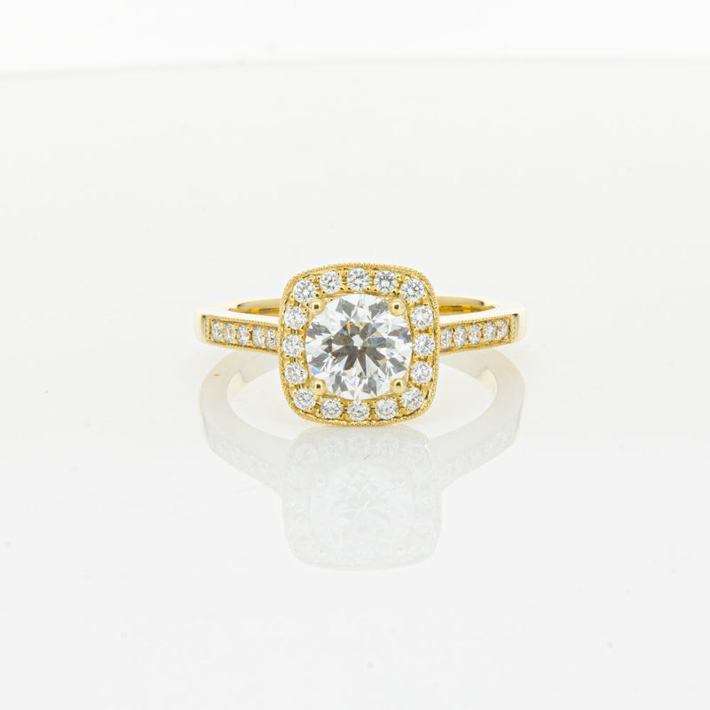 18ct Yellow Gold 1.01ct Diamond Aurora Ring-Ring-Walker & Hall