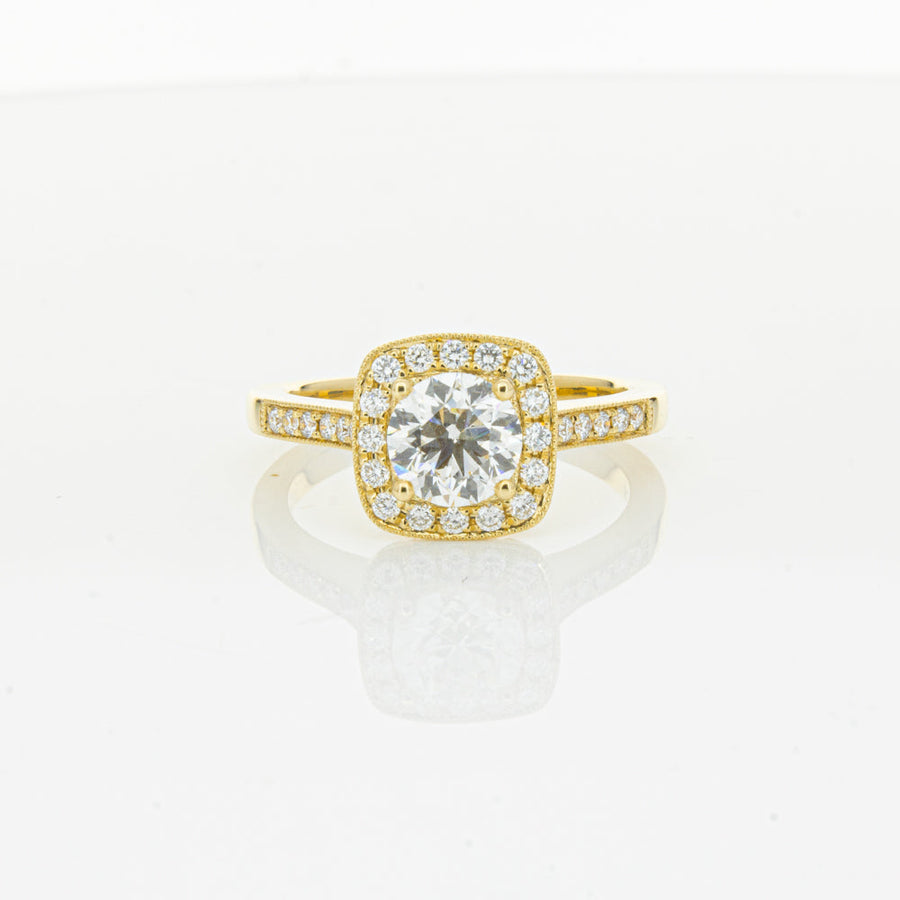 18ct Yellow Gold 1.01ct Diamond Aurora Ring-Ring-Walker & Hall
