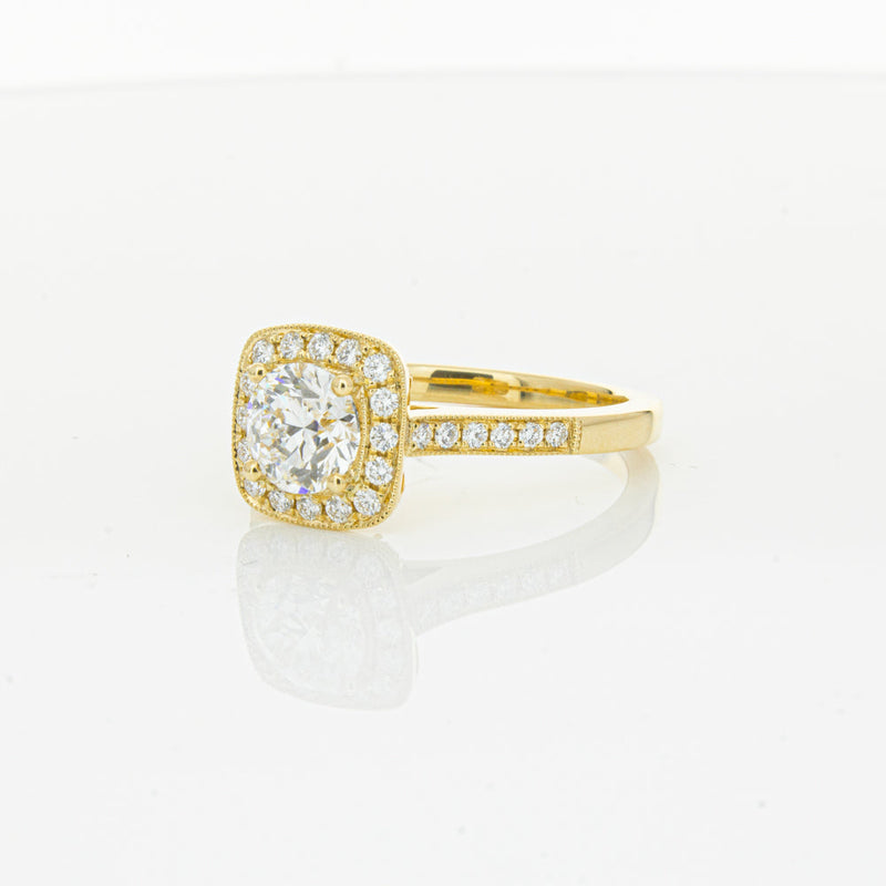 18ct Yellow Gold 1.01ct Diamond Aurora Ring-Ring-Walker & Hall