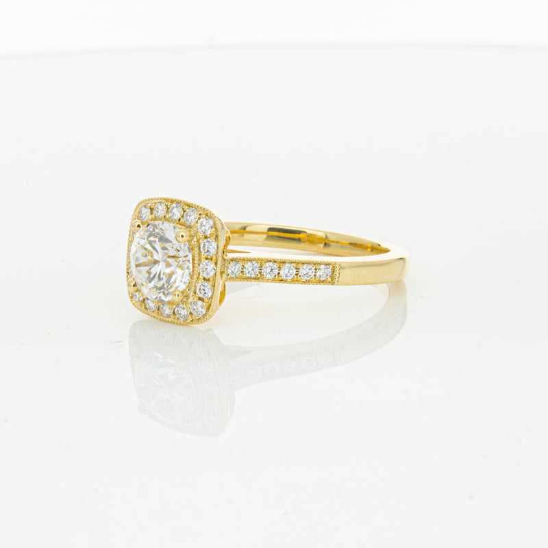 18ct Yellow Gold 1.01ct Diamond Aurora Ring-Ring-Walker & Hall
