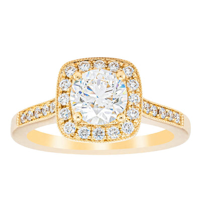 18ct Yellow Gold 1.01ct Diamond Aurora Ring-Ring-Walker & Hall