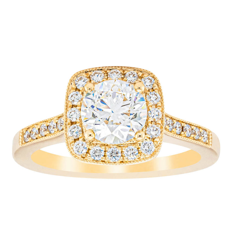 18ct Yellow Gold 1.01ct Diamond Aurora Ring-Ring-Walker & Hall