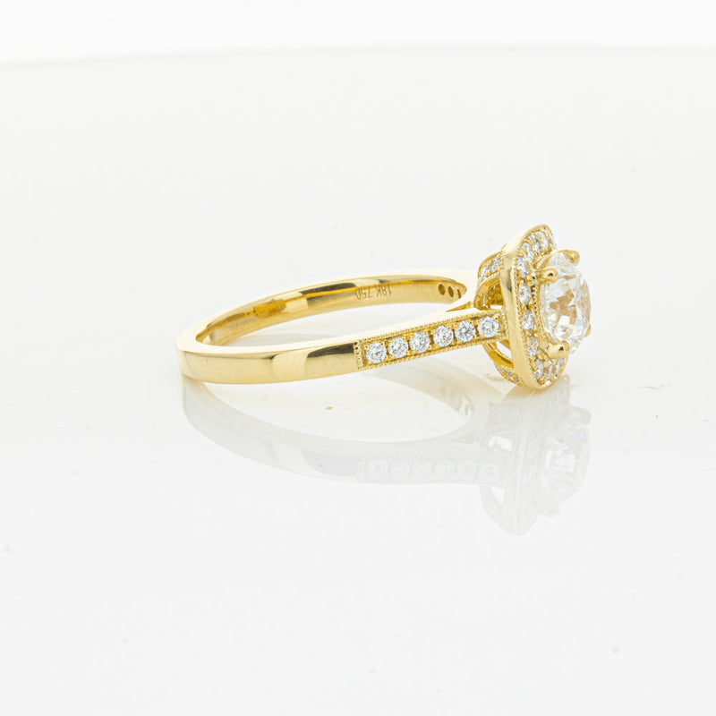 18ct Yellow Gold 1.01ct Diamond Aurora Ring-Ring-Walker & Hall