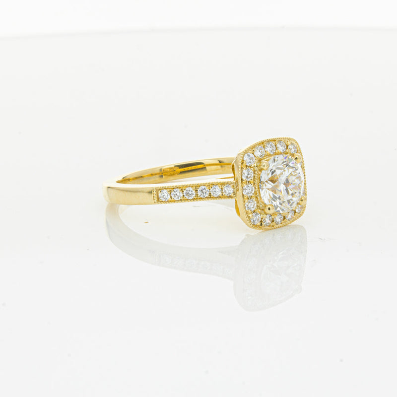 18ct Yellow Gold 1.01ct Diamond Aurora Ring-Ring-Walker & Hall