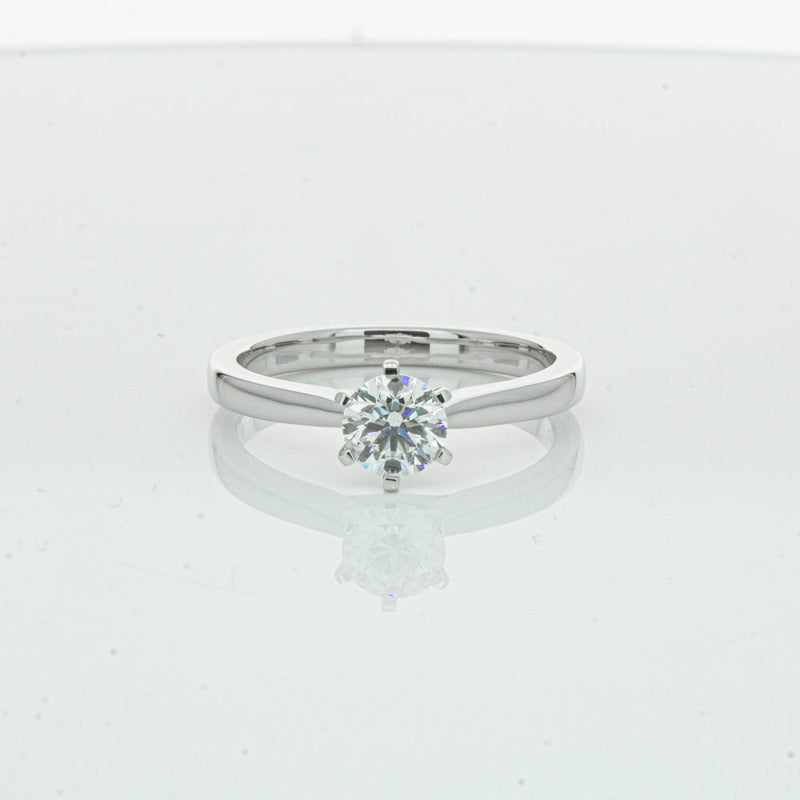 18ct White Gold .50ct Diamond Capri Ring-Ring-Walker & Hall