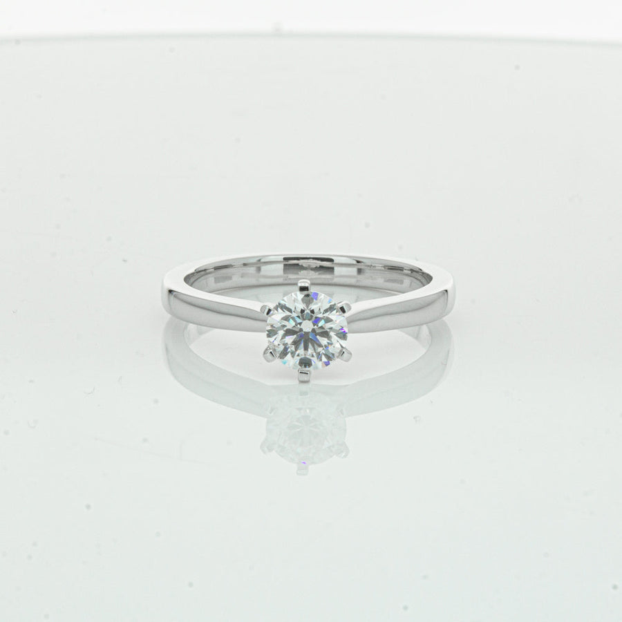 18ct White Gold .50ct Diamond Capri Ring-Ring-Walker & Hall