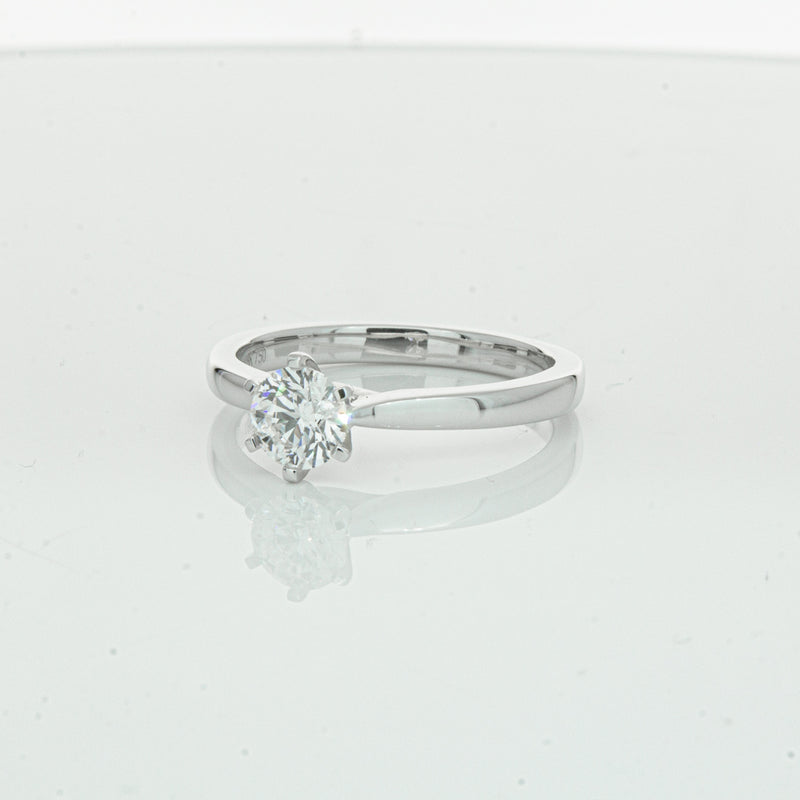18ct White Gold .70ct Diamond Capri Ring-Ring-Walker & Hall