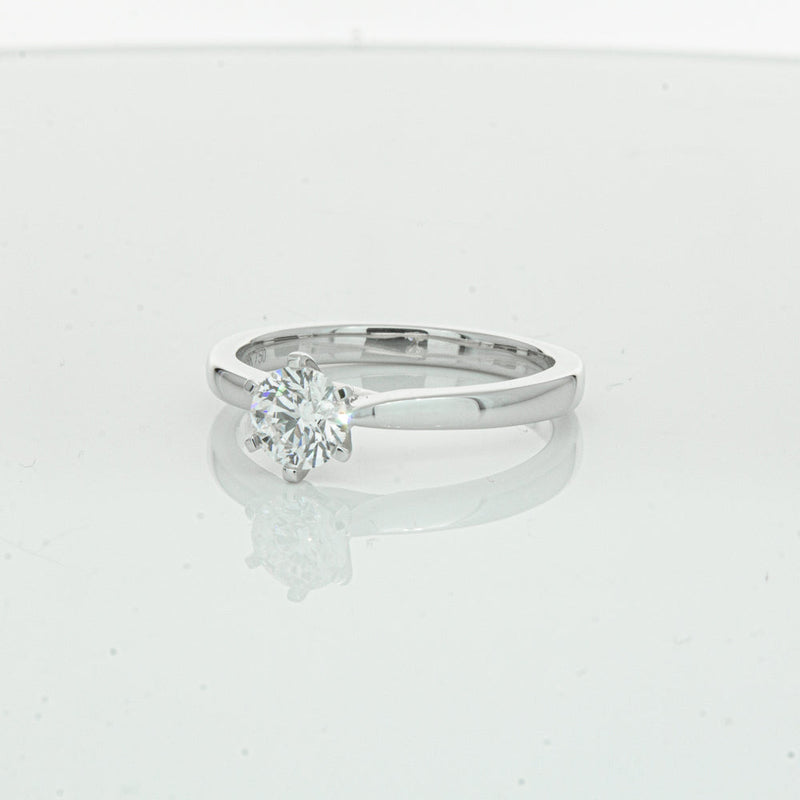 18ct White Gold .50ct Diamond Capri Ring-Ring-Walker & Hall