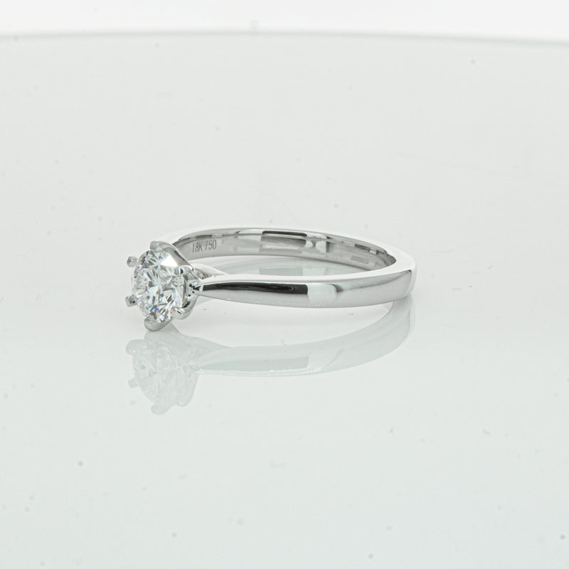 18ct White Gold .70ct Diamond Capri Ring-Ring-Walker & Hall