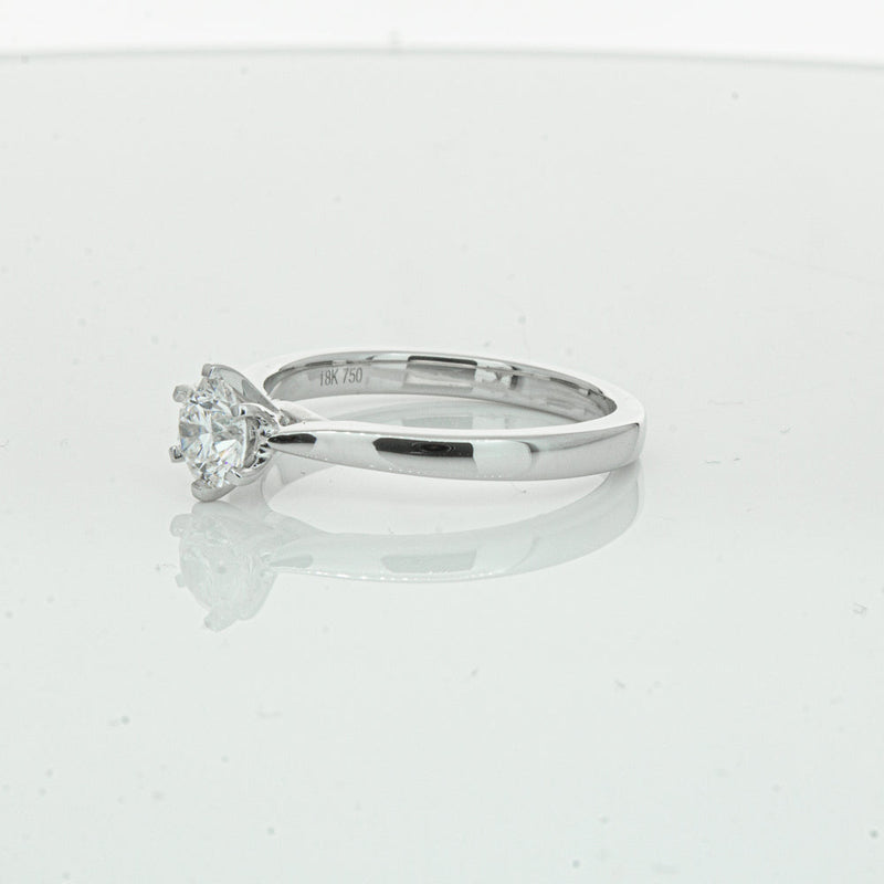 18ct White Gold .50ct Diamond Capri Ring-Ring-Walker & Hall