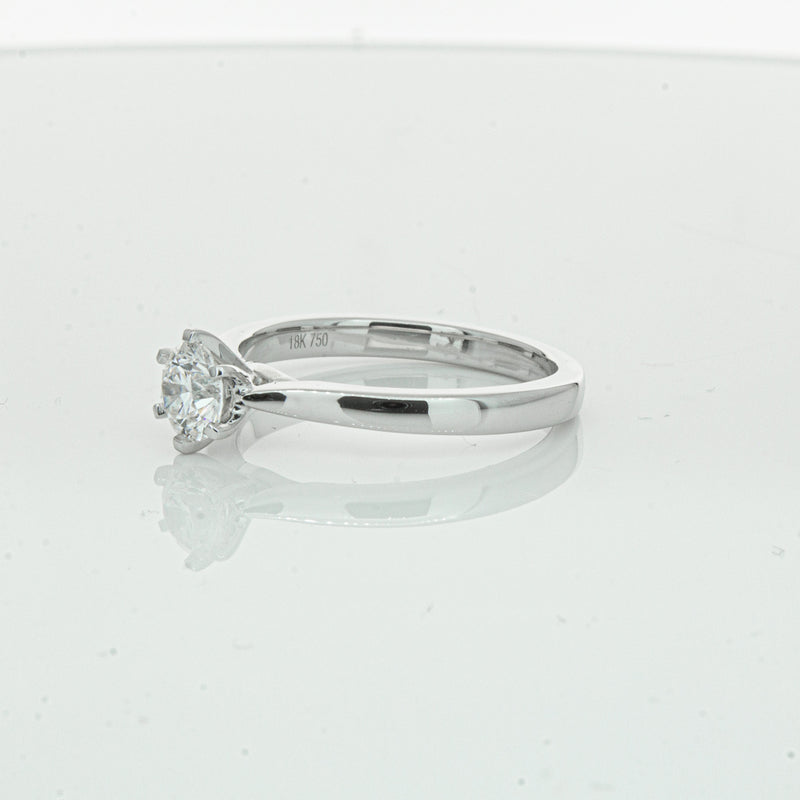18ct White Gold .70ct Diamond Capri Ring-Ring-Walker & Hall