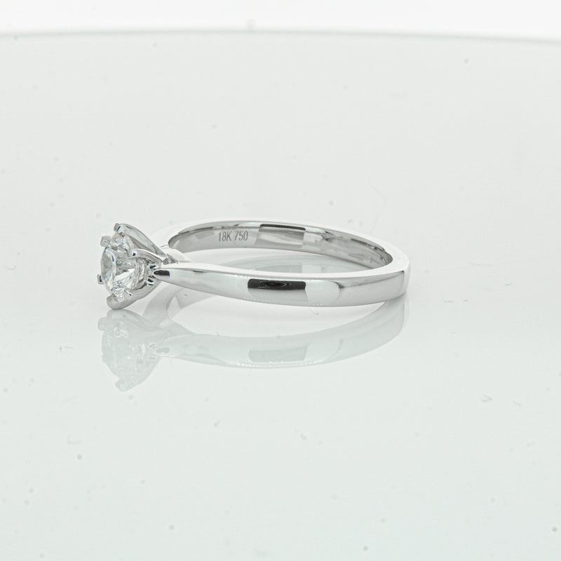 18ct White Gold .70ct Diamond Capri Ring-Ring-Walker & Hall