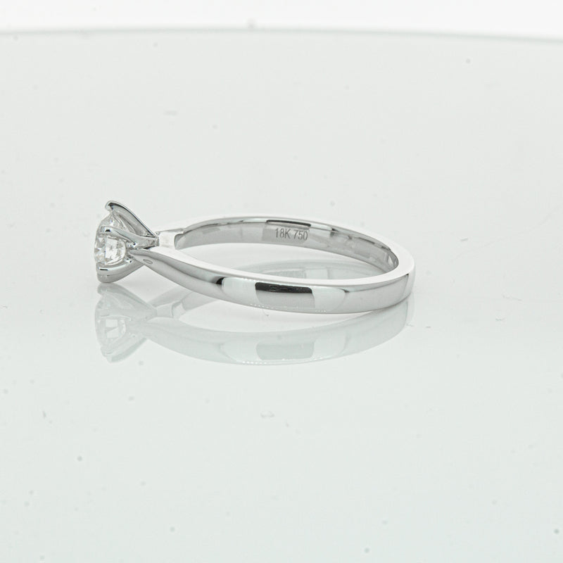 18ct White Gold .70ct Diamond Capri Ring-Ring-Walker & Hall