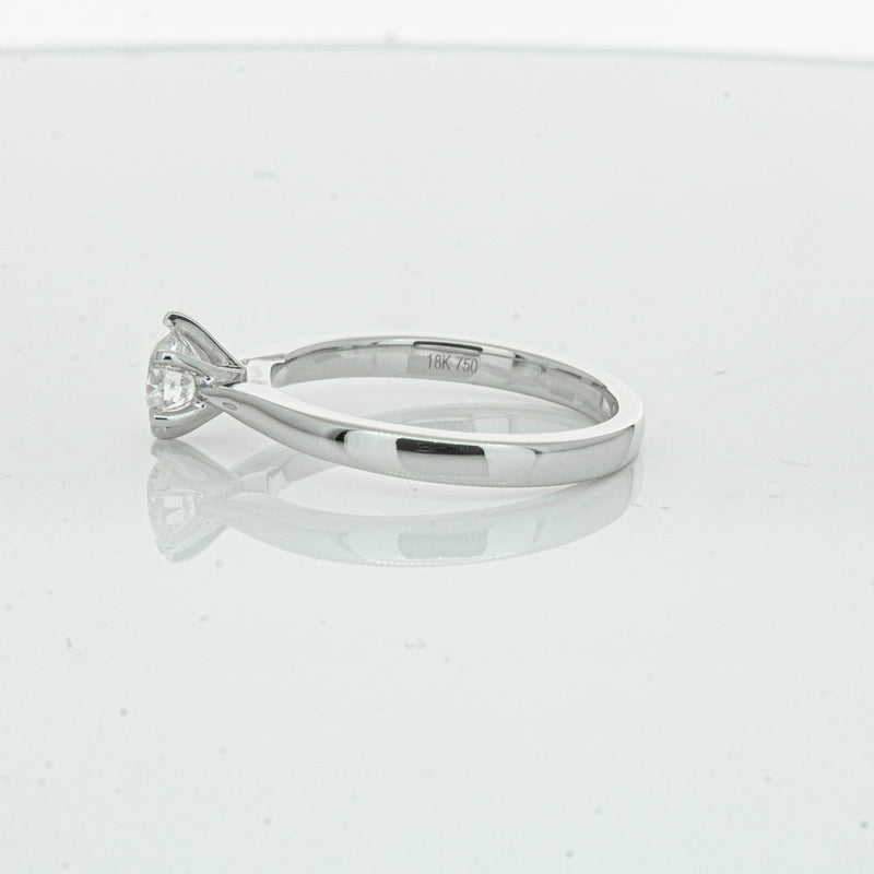 18ct White Gold .50ct Diamond Capri Ring-Ring-Walker & Hall