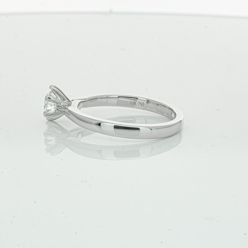 18ct White Gold .70ct Diamond Capri Ring-Ring-Walker & Hall