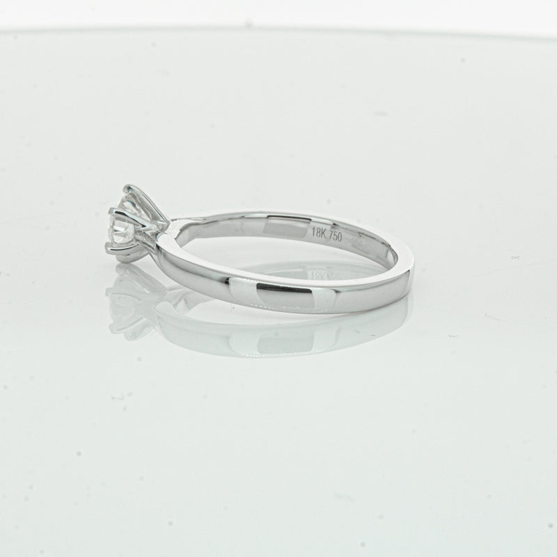 18ct White Gold .70ct Diamond Capri Ring-Ring-Walker & Hall