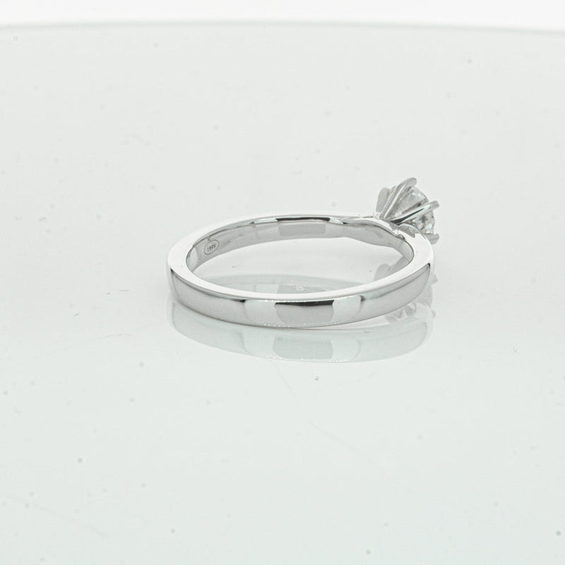 18ct White Gold .50ct Diamond Capri Ring-Ring-Walker & Hall