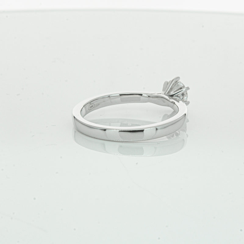 18ct White Gold .70ct Diamond Capri Ring-Ring-Walker & Hall