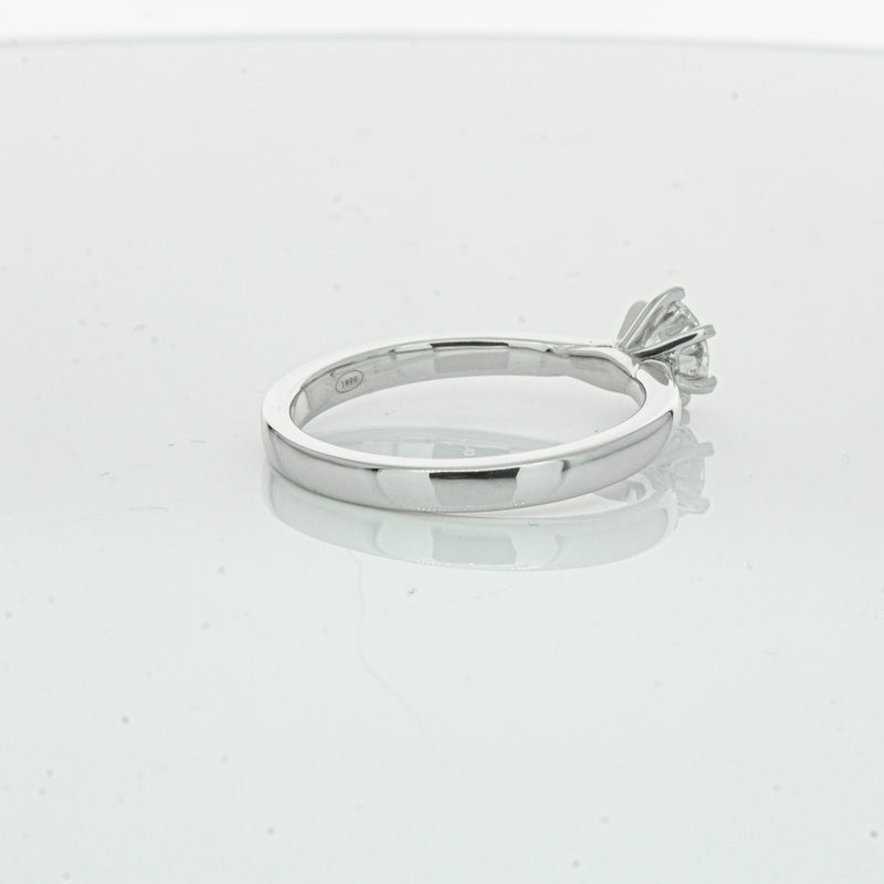 18ct White Gold .70ct Diamond Capri Ring-Ring-Walker & Hall