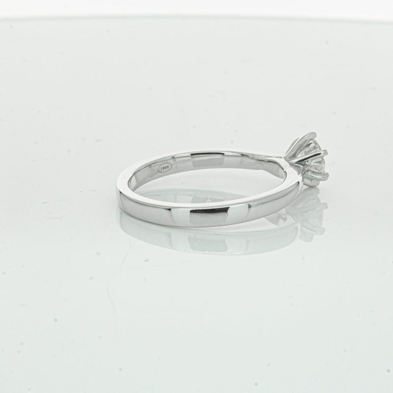 18ct White Gold .50ct Diamond Capri Ring-Ring-Walker & Hall