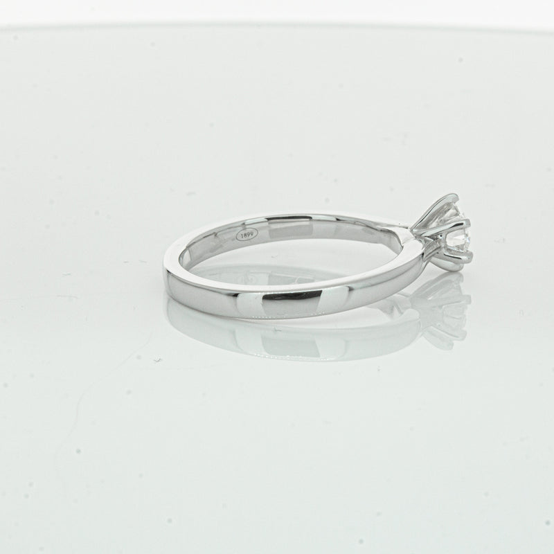 18ct White Gold .70ct Diamond Capri Ring-Ring-Walker & Hall