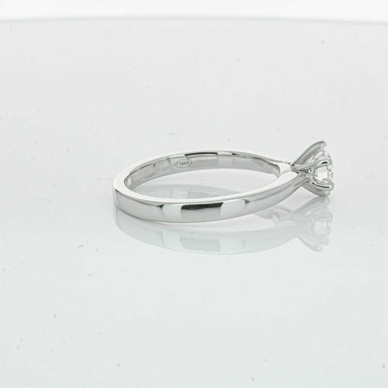 18ct White Gold .70ct Diamond Capri Ring-Ring-Walker & Hall