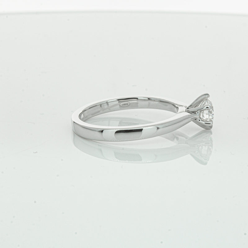 18ct White Gold .70ct Diamond Capri Ring-Ring-Walker & Hall