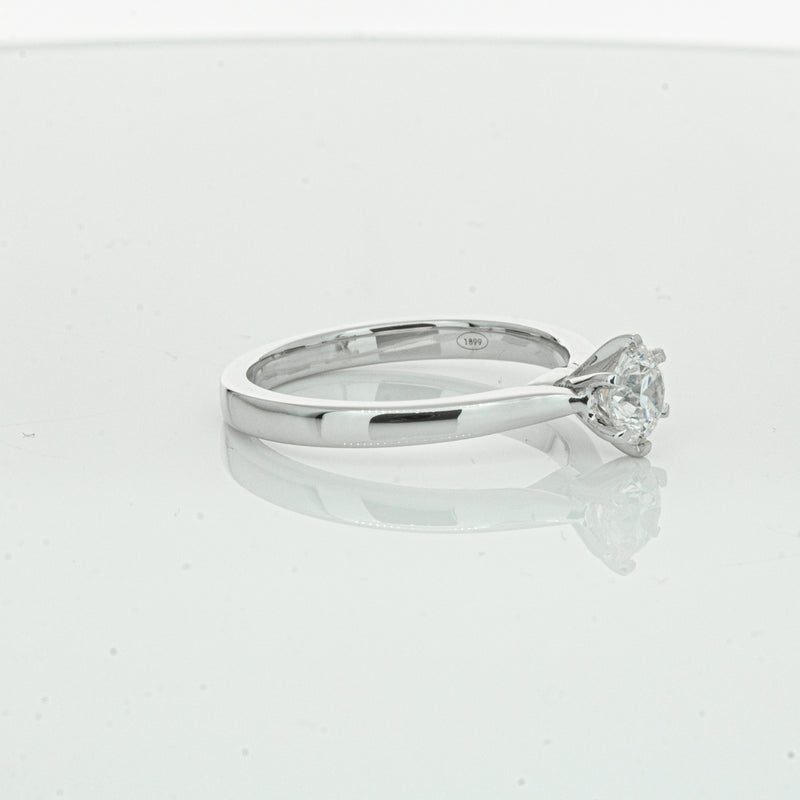 18ct White Gold .70ct Diamond Capri Ring-Ring-Walker & Hall