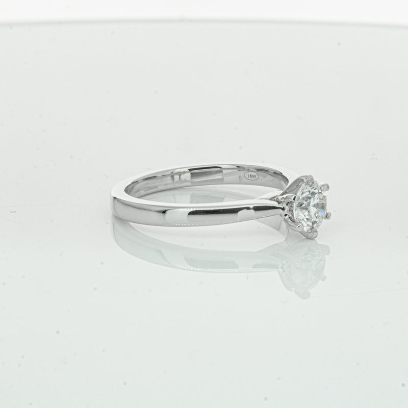 18ct White Gold .70ct Diamond Capri Ring-Ring-Walker & Hall