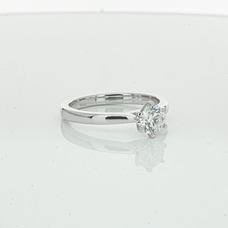18ct White Gold .70ct Diamond Capri Ring-Ring-Walker & Hall