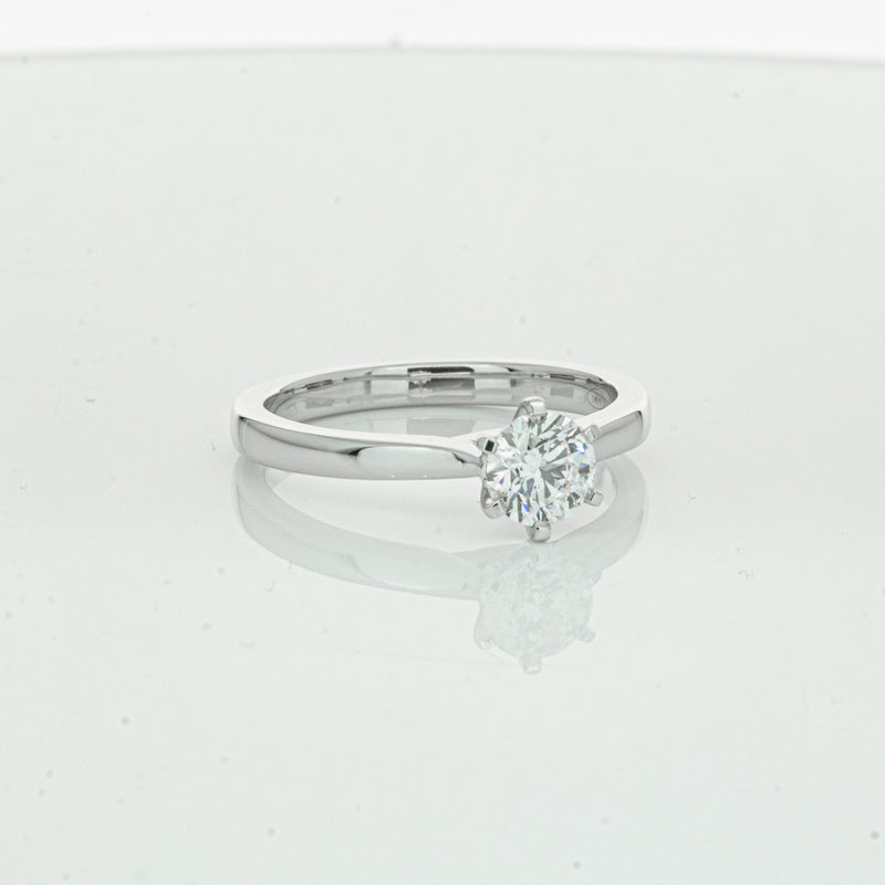 18ct White Gold .70ct Diamond Capri Ring-Ring-Walker & Hall