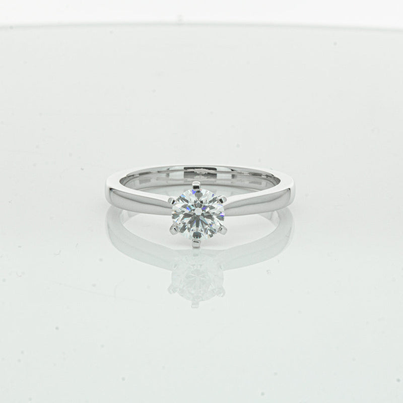 18ct White Gold .50ct Diamond Capri Ring-Ring-Walker & Hall