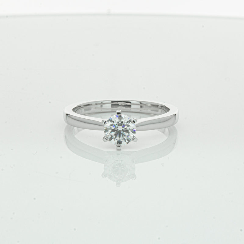 18ct White Gold .70ct Diamond Capri Ring-Ring-Walker & Hall