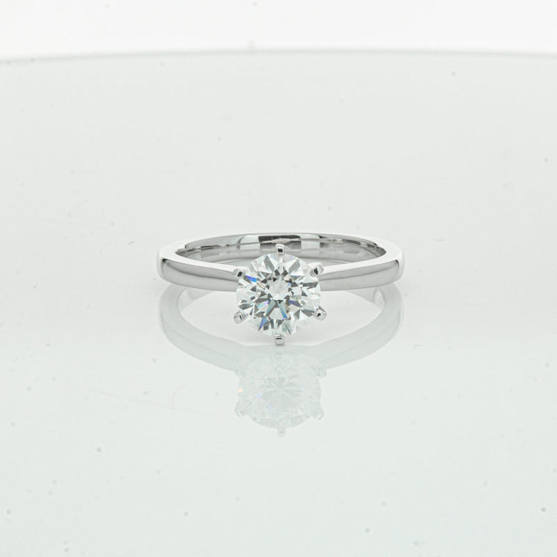 18ct White Gold 1.00ct Diamond Capri Ring-Ring-Walker & Hall