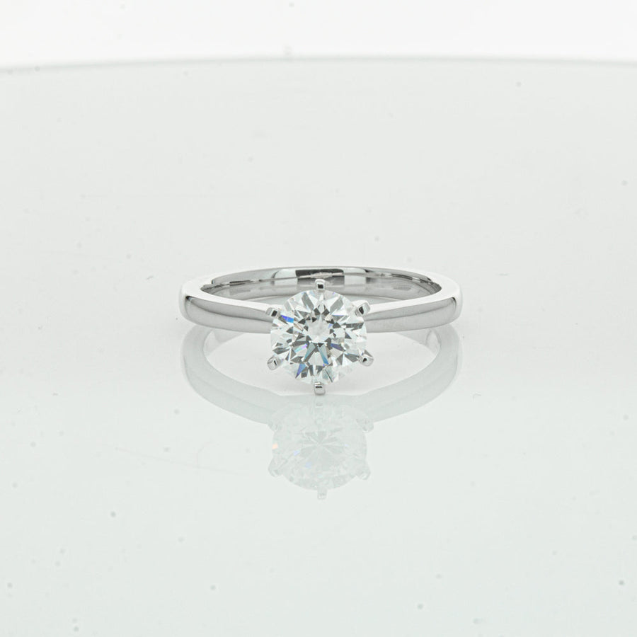 18ct White Gold 1.00ct Diamond Capri Ring-Ring-Walker & Hall