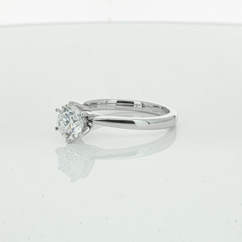 18ct White Gold 1.00ct Diamond Capri Ring-Ring-Walker & Hall