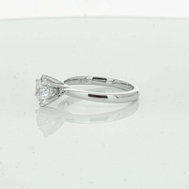 18ct White Gold 1.00ct Diamond Capri Ring-Ring-Walker & Hall