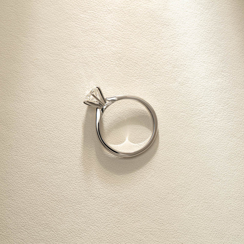 18ct White Gold 1.00ct Diamond Capri Ring-Ring-Walker & Hall